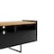 Manhattan Comfort Winston 53.14 TV Stand with 4 Shelves in Black and Cinnamon 223952 - alternate 5